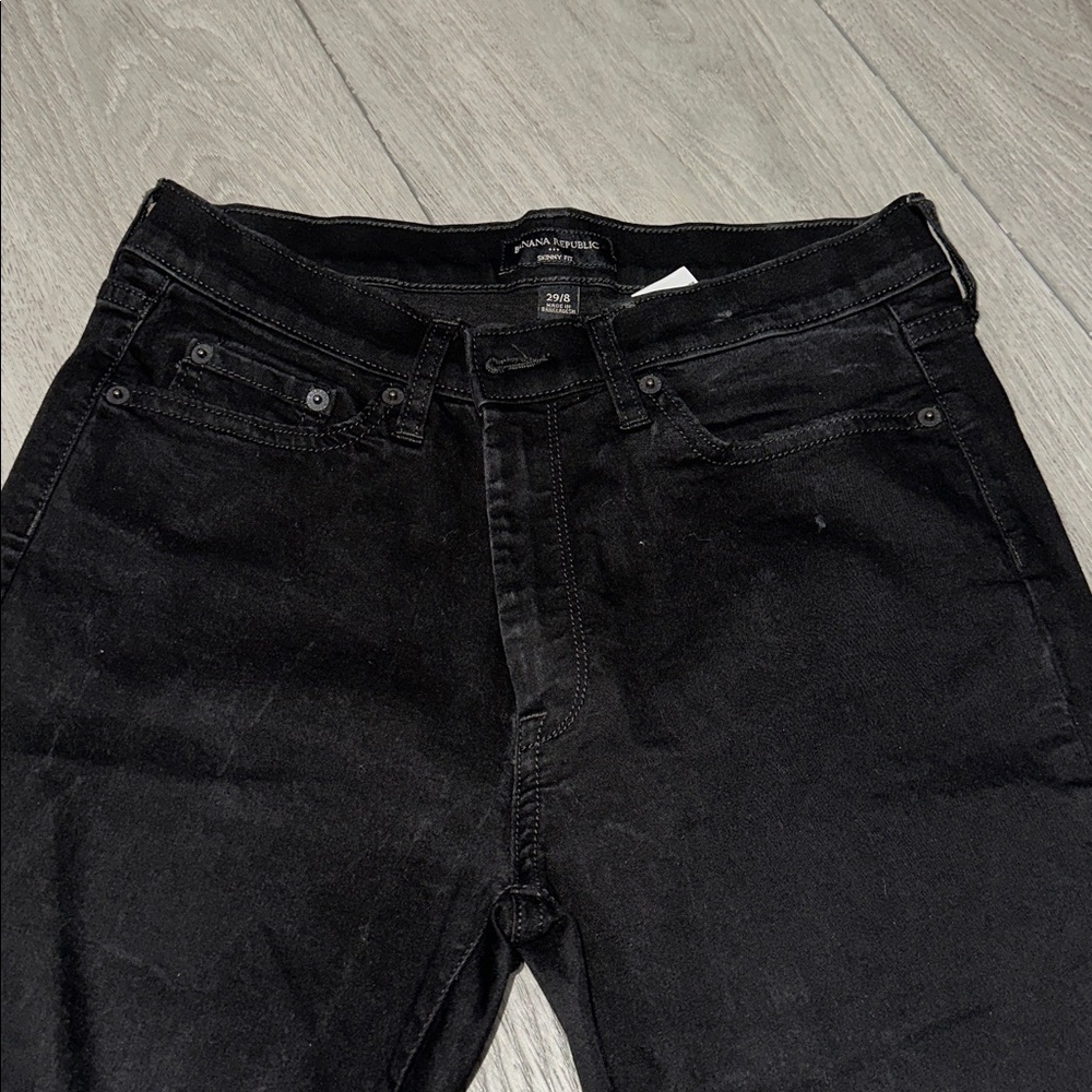 Banana Republic women’s  skinny fitBlack Skinny Jeans size 29/8 - Picture 2 of 10